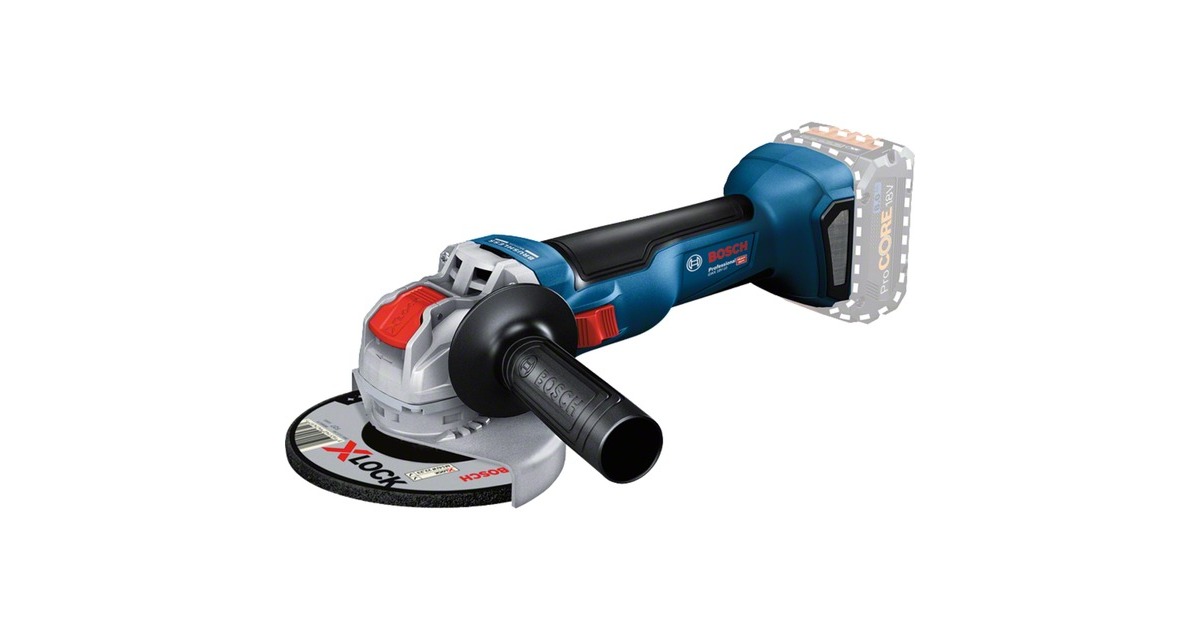Bosch X-LOCK Akku-Winkelschleifer GWX 18V-10 Professional solo, 18Volt(blau/schwarz, ohne Akku und Ladegerät)