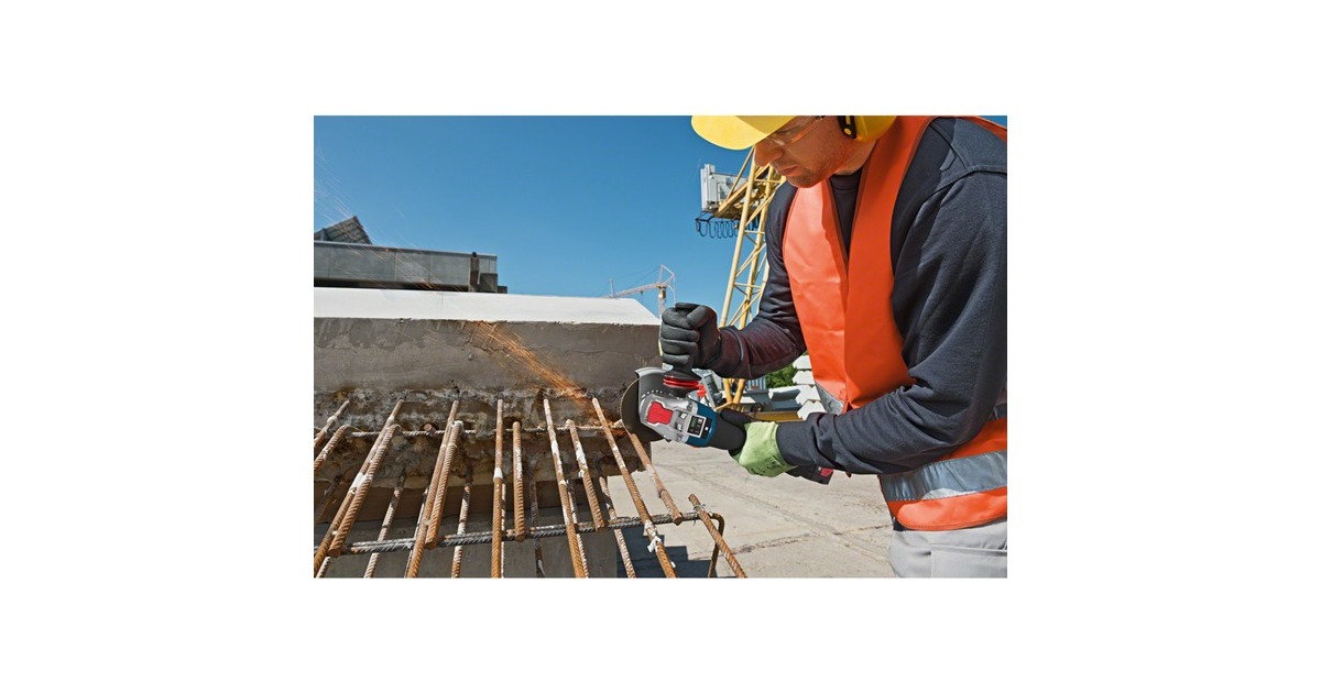 Bosch X-LOCK Akku-Winkelschleifer GWX 18V-10 SC Professional(blau/schwarz, 2x Akku ProCORE18V 5,5Ah, Bluetooth Modul, L-BOXX)