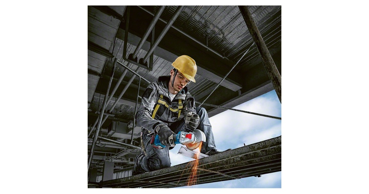 Bosch X-LOCK Akku-Winkelschleifer GWX 18V-7 Professional solo, 18Volt(blau/schwarz, ohne Akku und Ladegerät, in L-BOXX)