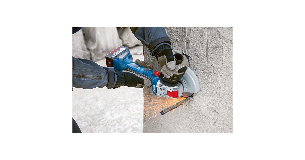 Bosch X-LOCK Akku-Winkelschleifer GWX 18V-7 Professional solo, 18Volt(blau/schwarz, ohne Akku und Ladegerät, in L-BOXX)