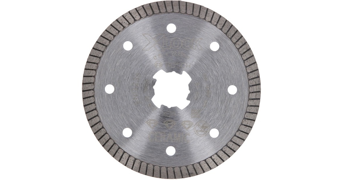 Bosch X-LOCK Diamanttrennscheibe Best for Ceramic Extra Clean Turbo, Ø 115mm(Bohrung 22,23mm)
