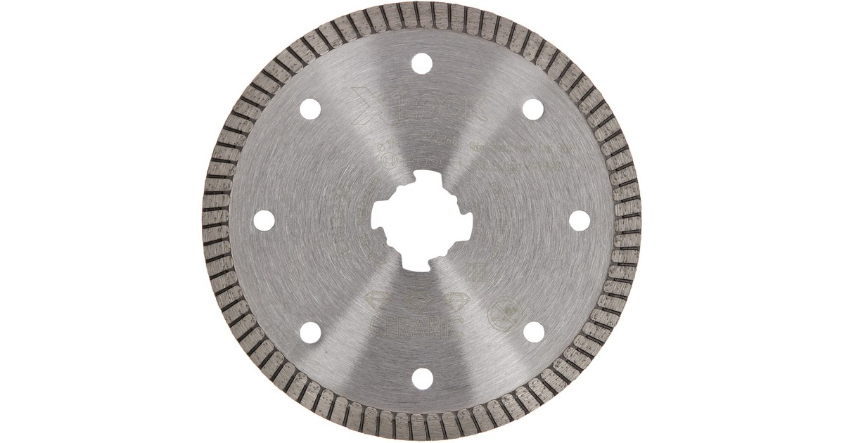 Bosch X-LOCK Diamanttrennscheibe Best for Ceramic Extra Clean Turbo, Ø 125mm(Bohrung 22,23mm)