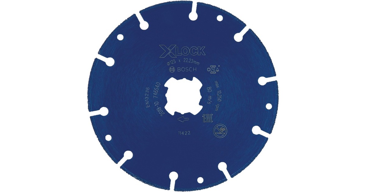 Bosch X-LOCK Diamanttrennscheibe EXPERT Diamond Metal Wheel, Ø 125mm(Bohrung 22,23mm)