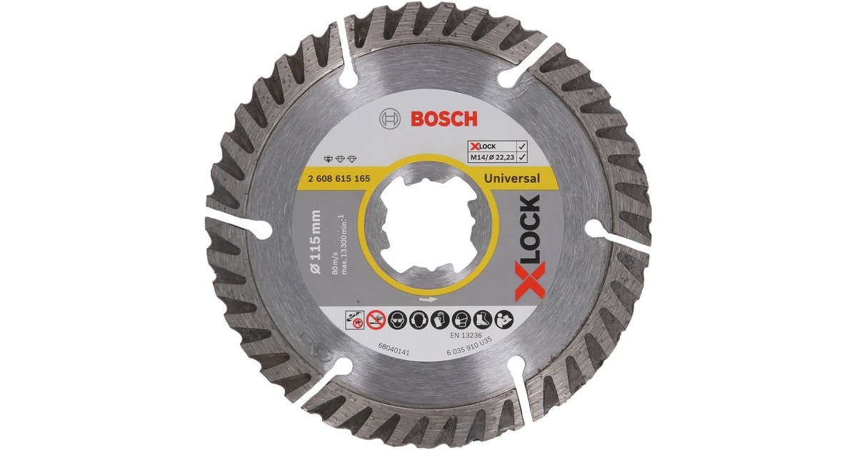 Bosch X-LOCK Diamanttrennscheibe Standard for Universal, Ø 115mm(Bohrung 22,23mm)
