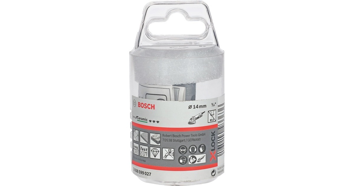 Bosch X-LOCK Diamanttrockenbohrer Best for Ceramic Dry Speed(Ø 14mm)