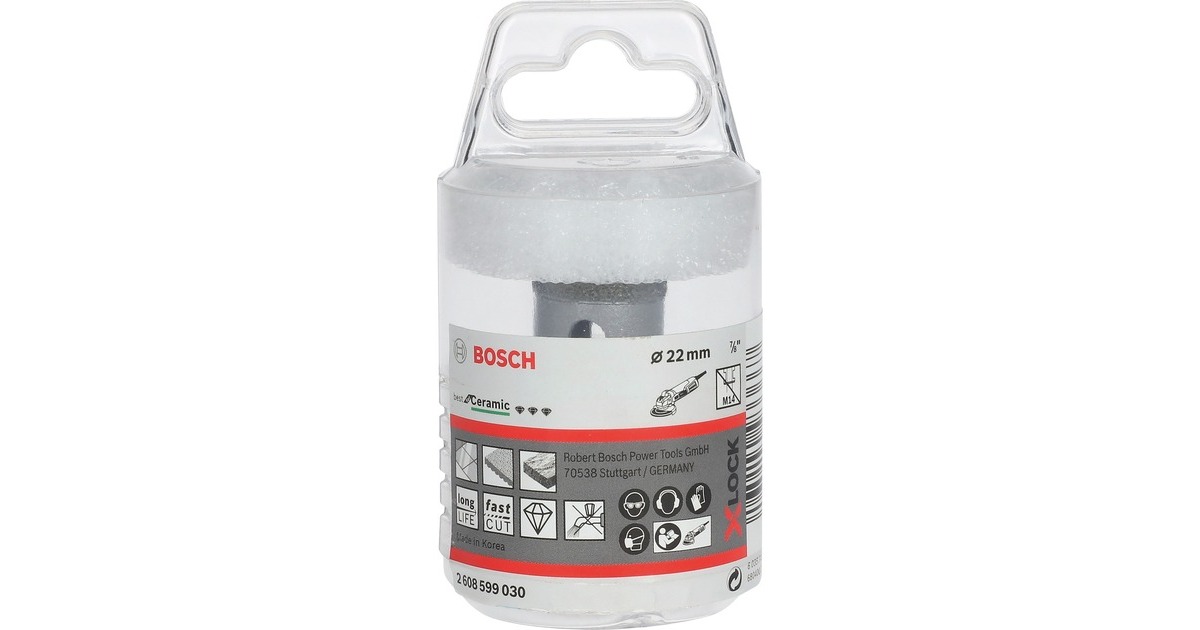 Bosch X-LOCK Diamanttrockenbohrer Best for Ceramic Dry Speed(Ø 22mm)