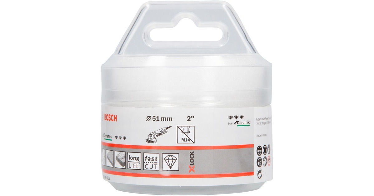 Bosch X-LOCK Diamanttrockenbohrer Best for Ceramic Dry Speed(Ø 51mm)