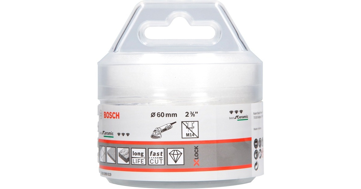 Bosch X-LOCK Diamanttrockenbohrer Best for Ceramic Dry Speed(Ø 60mm)
