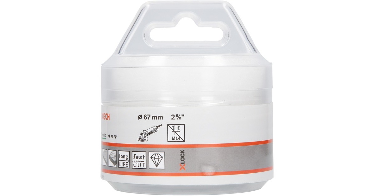 Bosch X-LOCK Diamanttrockenbohrer Best for Ceramic Dry Speed(Ø 67mm)