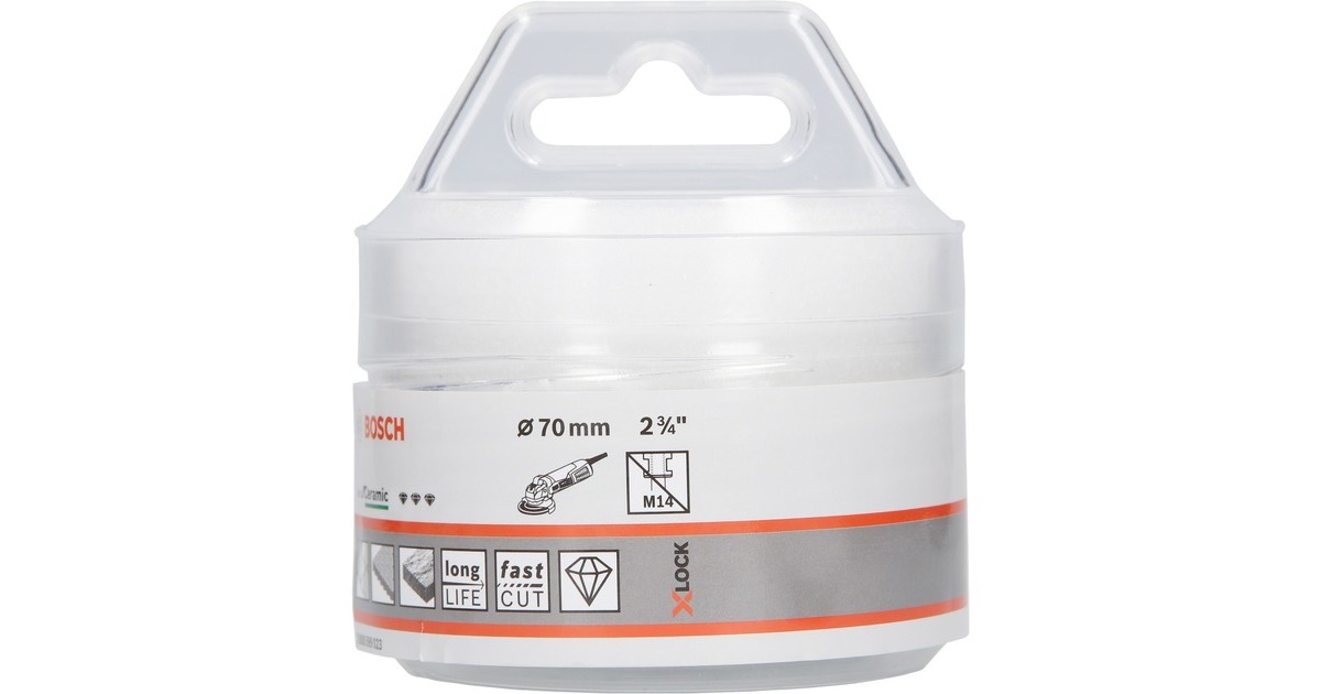 Bosch X-LOCK Diamanttrockenbohrer Best for Ceramic Dry Speed(Ø 70mm)