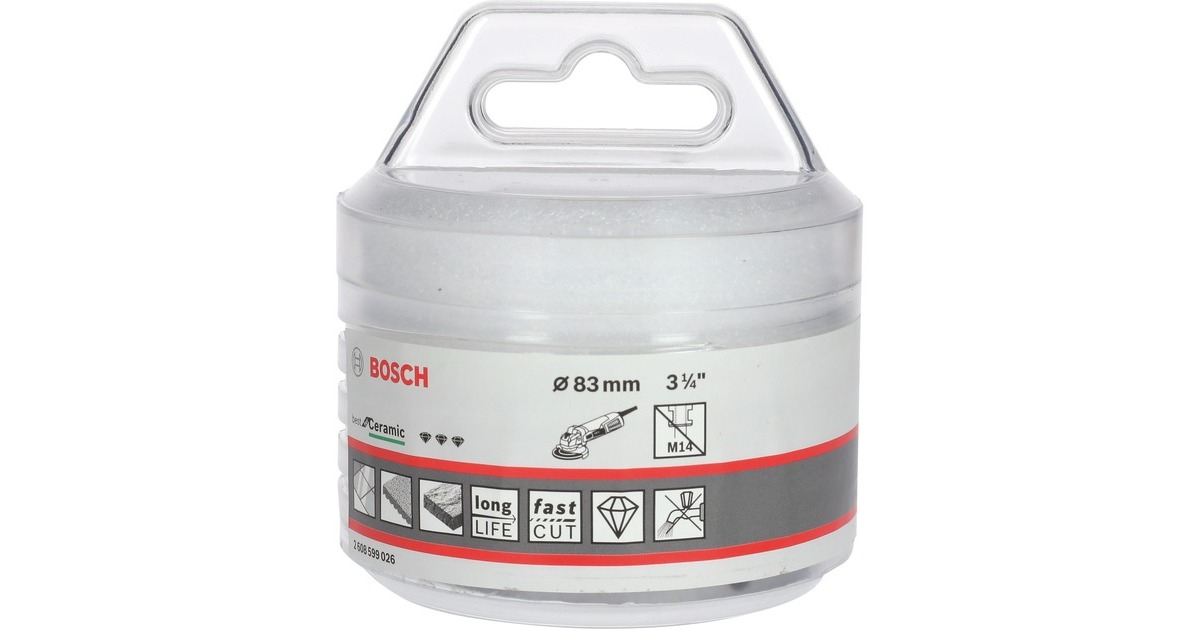 Bosch X-LOCK Diamanttrockenbohrer Best for Ceramic Dry Speed(Ø 83mm)