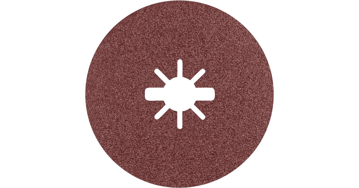 Bosch X-LOCK Expert R781 Prisma Ceramic Fiberschleifscheibe, Ø 125mm, K80(25 Stück, Bohrung 22,23mm)