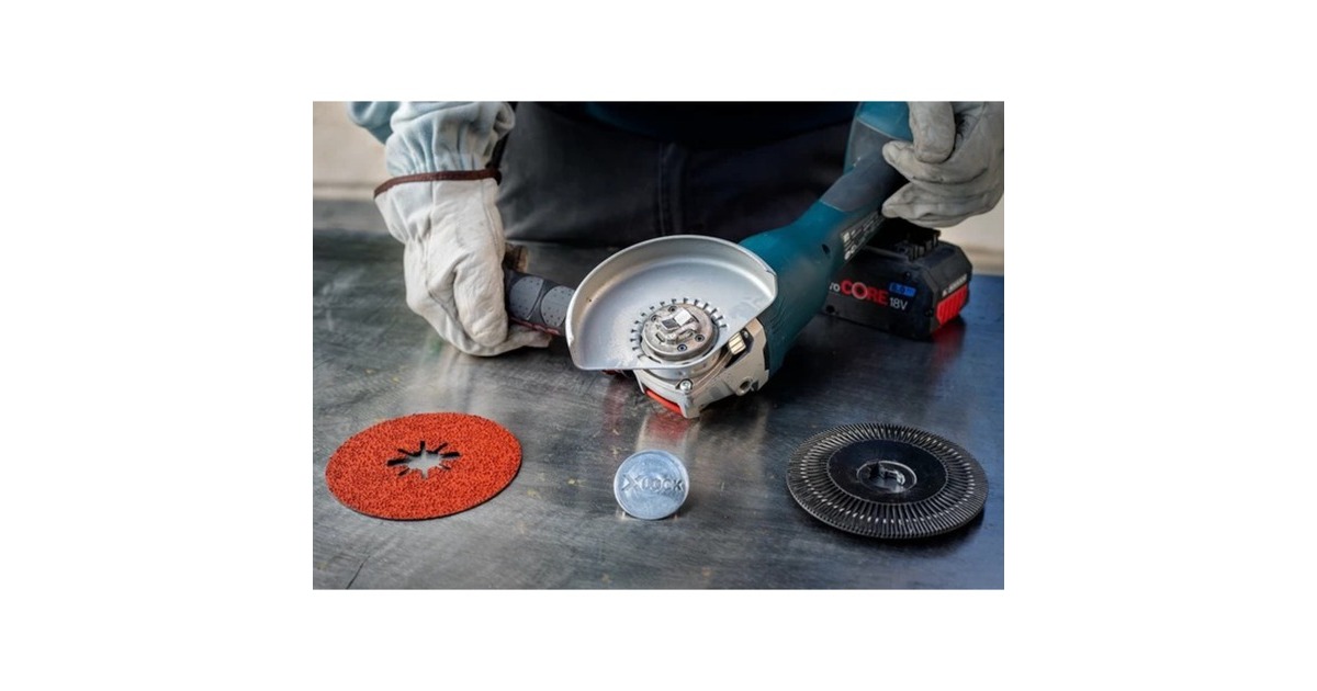 Bosch X-LOCK Expert R781 Prisma Ceramic Fiberschleifscheibe, Ø 180mm, K80(25 Stück, Bohrung 22,23mm)