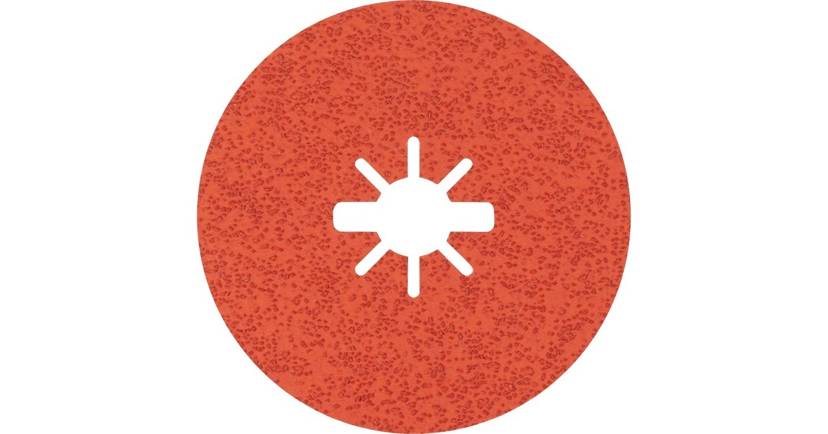 Bosch X-LOCK Expert R782 Prisma Ceramic Fiberschleifscheibe, Ø 115mm, K36(25 Stück, Bohrung 22,23mm)