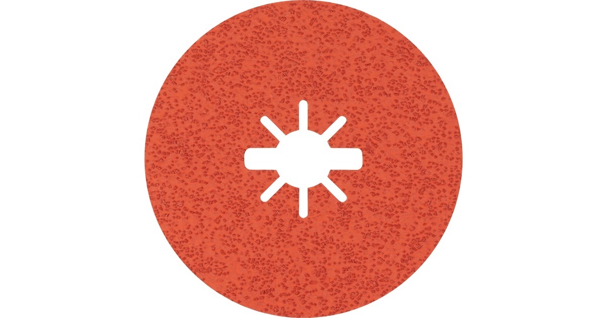 Bosch X-LOCK Expert R782 Prisma Ceramic Fiberschleifscheibe, Ø 115mm, K36(5 Stück, Bohrung 22,23mm)