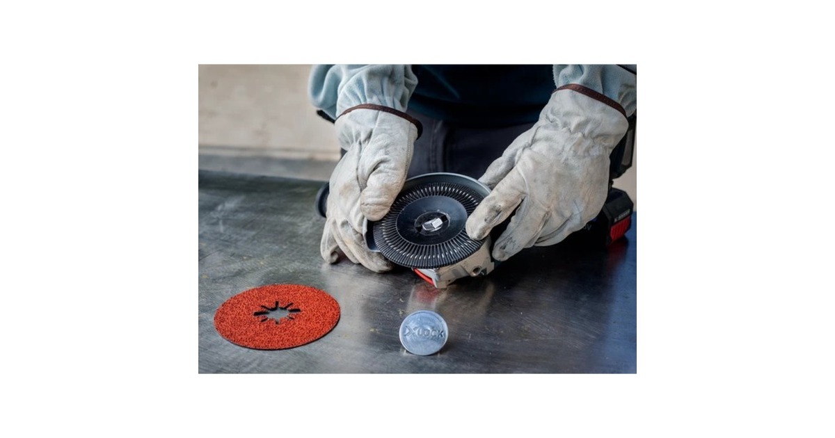 Bosch X-LOCK Expert R782 Prisma Ceramic Fiberschleifscheibe, Ø 115mm, K60(5 Stück, Bohrung 22,23mm)