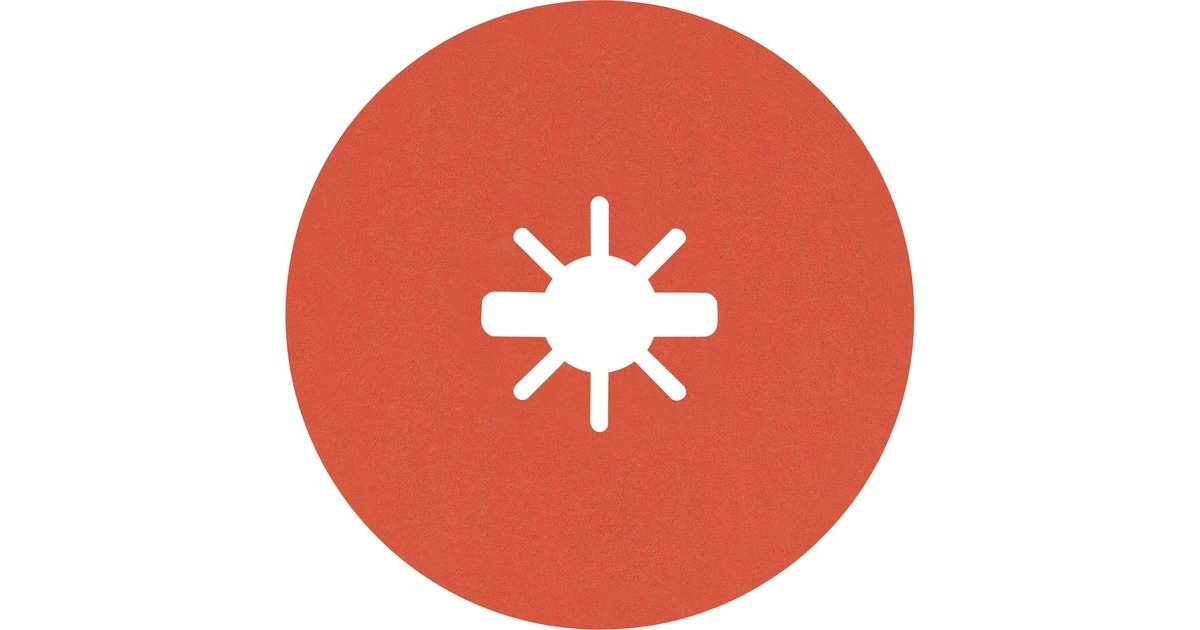 Bosch X-LOCK Expert R782 Prisma Ceramic Fiberschleifscheibe, Ø 115mm, K80(25 Stück, Bohrung 22,23mm)