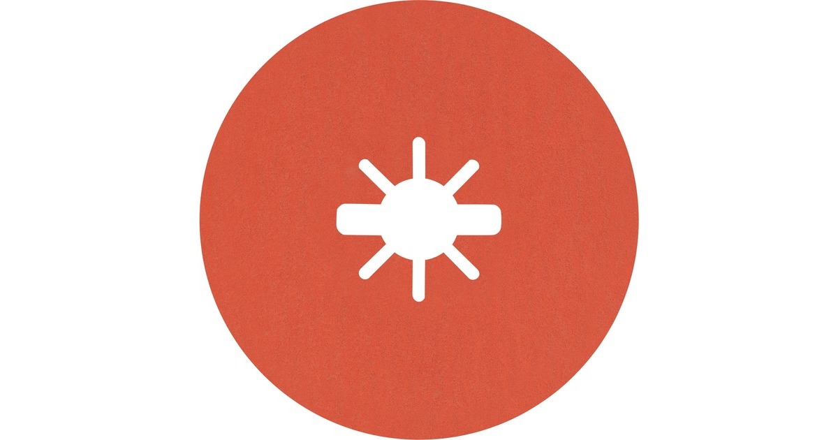 Bosch X-LOCK Expert R782 Prisma Ceramic Fiberschleifscheibe, Ø 115mm, K80(5 Stück, Bohrung 22,23mm)