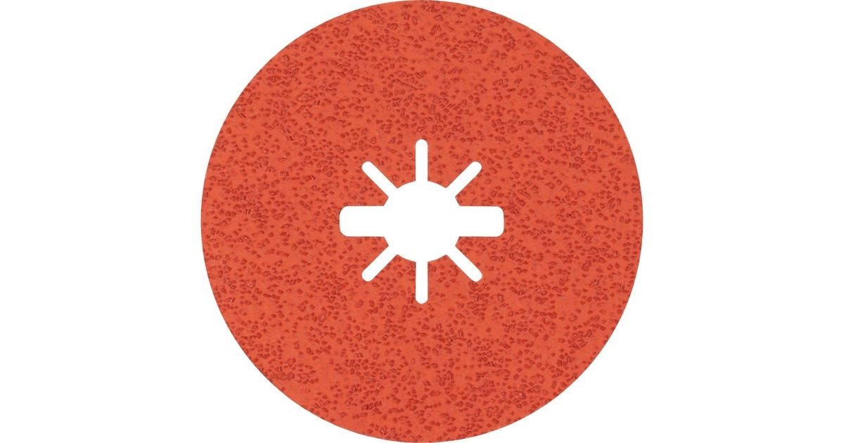 Bosch X-LOCK Expert R782 Prisma Ceramic Fiberschleifscheibe, Ø 125mm, K36(25 Stück, Bohrung 22,23mm)