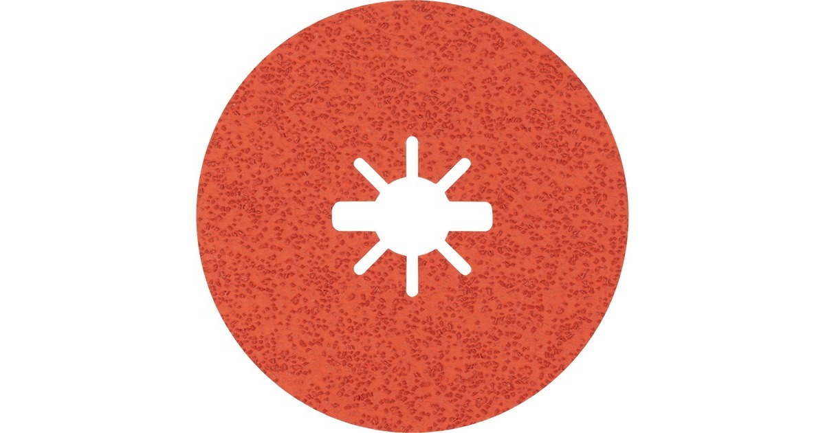 Bosch X-LOCK Expert R782 Prisma Ceramic Fiberschleifscheibe, Ø 125mm, K36(5 Stück, Bohrung 22,23mm)