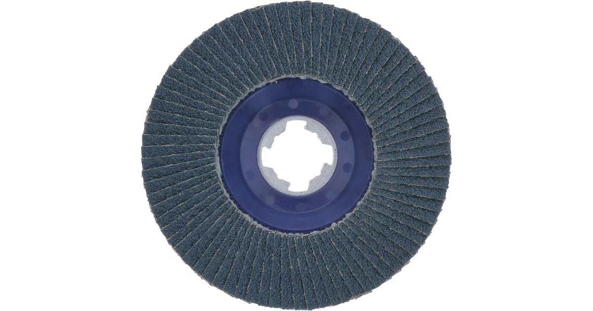 Bosch X-LOCK Fächerscheibe X571 Best for Metal, Ø 115mm, K40, Schleifscheibe(Bohrung 22,23mm, gerade)