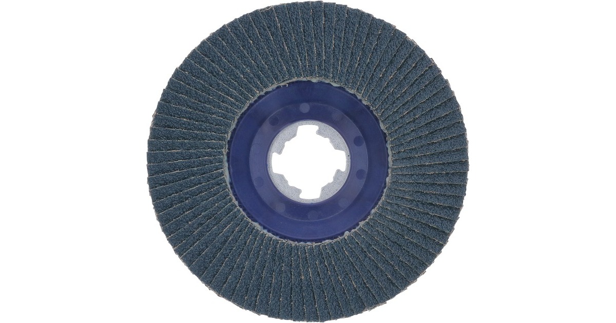 Bosch X-LOCK Fächerscheibe X571 Best for Metal, Ø 115mm, K60, Schleifscheibe(Bohrung 22,23mm, gerade)