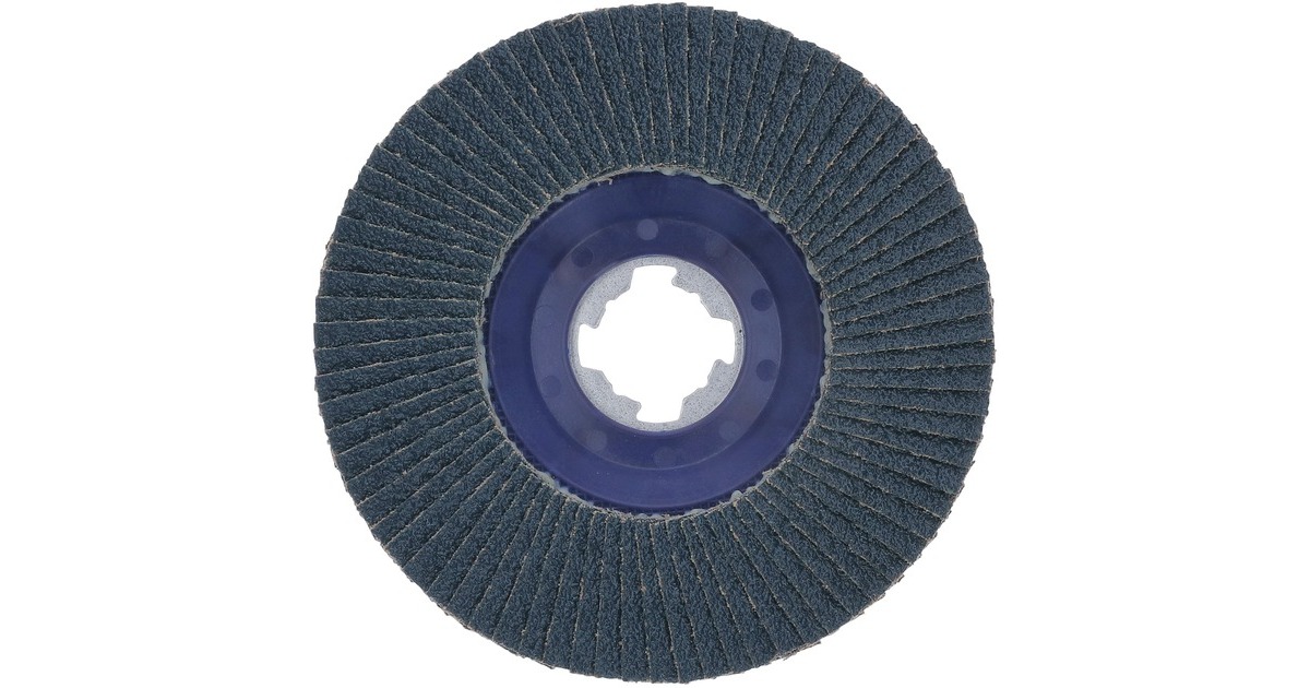 Bosch X-LOCK Fächerscheibe X571 Best for Metal, Ø 125mm, K120, Schleifscheibe(Bohrung 22,23mm, gerade)