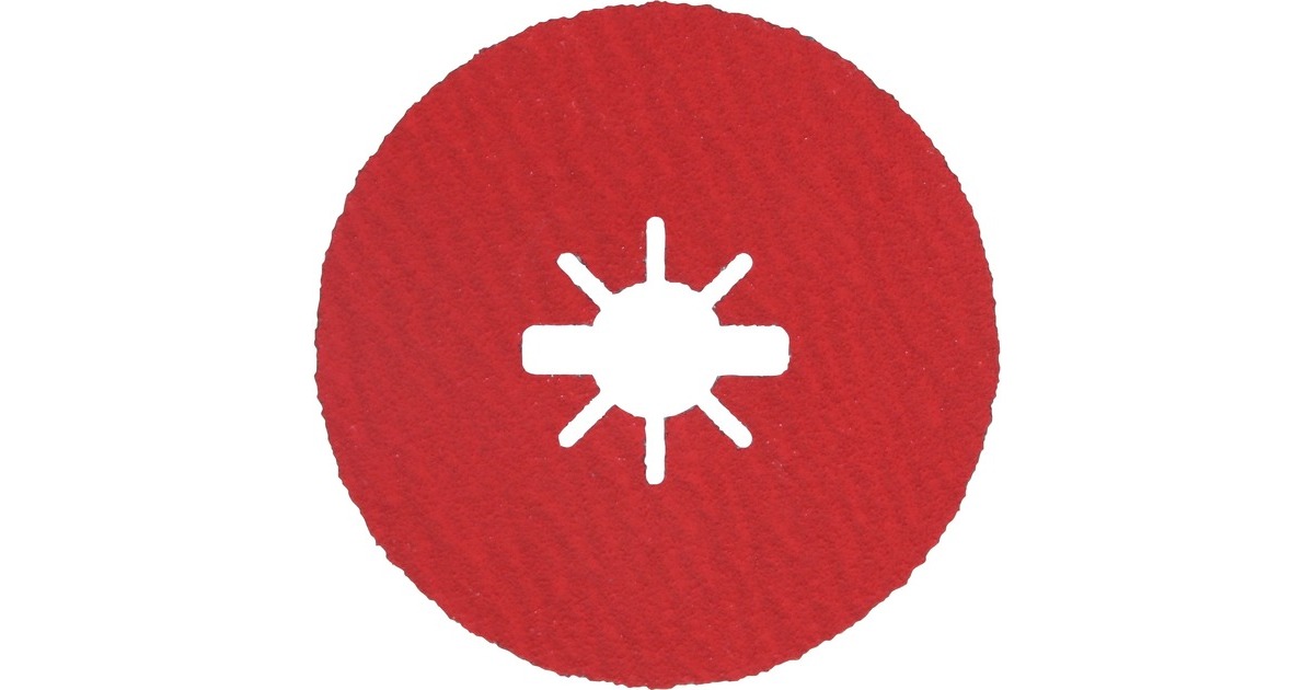 Bosch X-LOCK Fiberschleifscheibe R780 Best for Metal and Inox, Ø 115mm, K100(Bohrung 22,23mm)