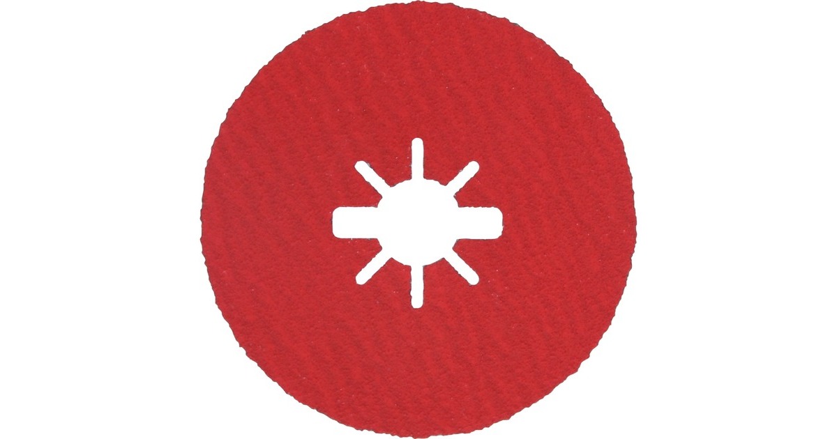 Bosch X-LOCK Fiberschleifscheibe R780 Best for Metal and Inox, Ø 115mm, K80(Bohrung 22,23mm)