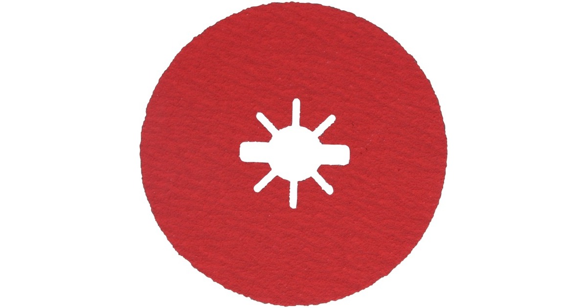 Bosch X-LOCK Fiberschleifscheibe R780 Best for Metal and Inox, Ø 125mm, K80(Bohrung 22,23mm)