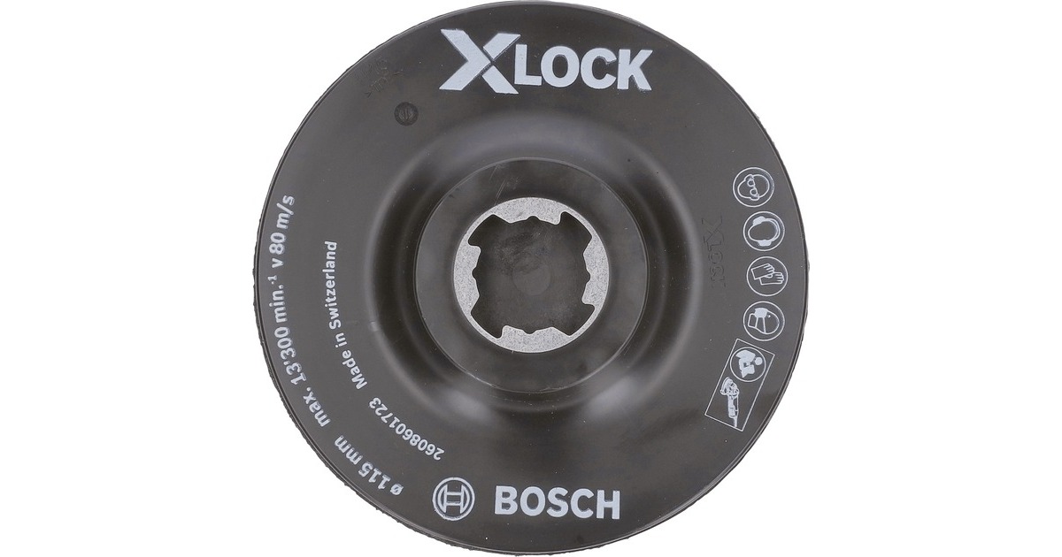 Bosch X-LOCK SCM Stützteller mit Mittelstift, Ø 115mm, Schleifteller
