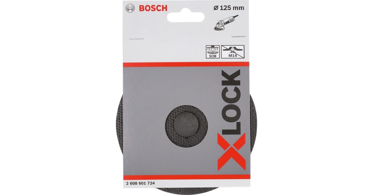 Bosch X-LOCK SCM Stützteller mit Mittelstift, Ø 125mm, Schleifteller