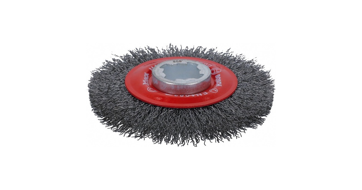 Bosch X-LOCK Scheibenbürste Clean for Metal, Ø 115mm, gewellt(0,3mm Stahldraht, für X-LOCK Winkelschleifer)