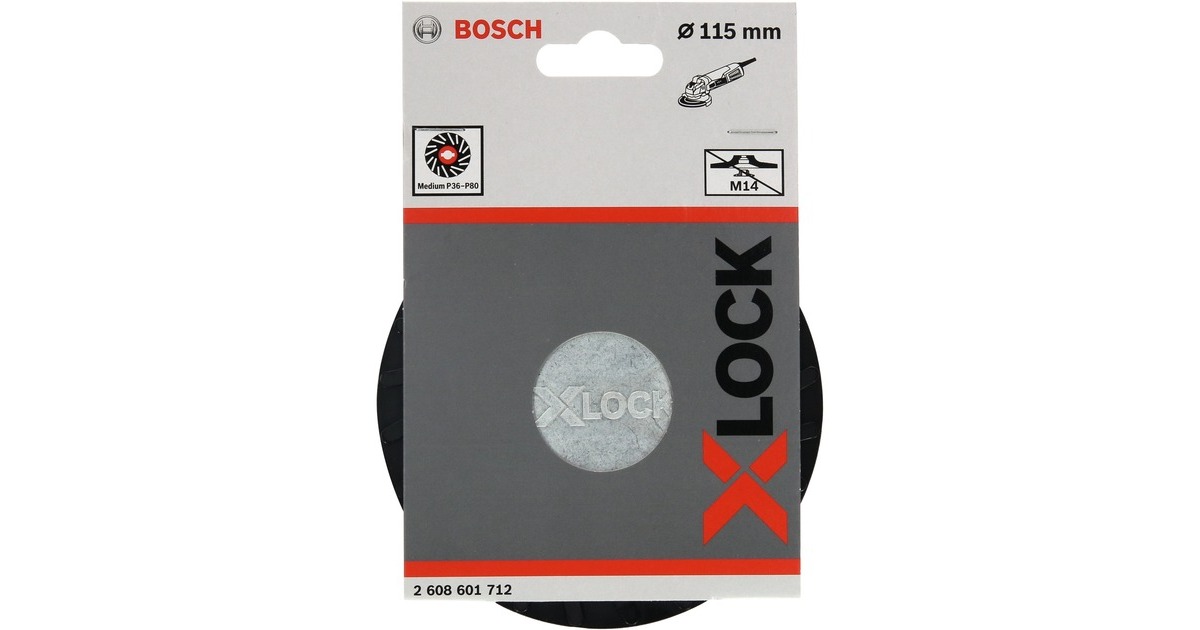 Bosch X-LOCK Stützteller mittelhart, Ø 115mm, Schleifteller
