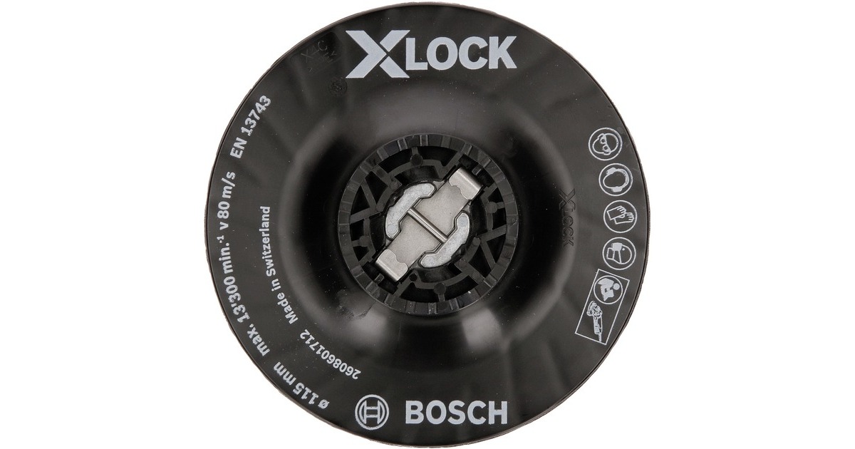 Bosch X-LOCK Stützteller mittelhart, Ø 115mm, Schleifteller