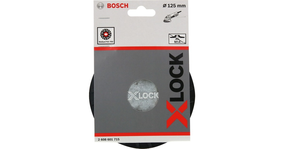 Bosch X-LOCK Stützteller mittelhart, Ø 125mm, Schleifteller