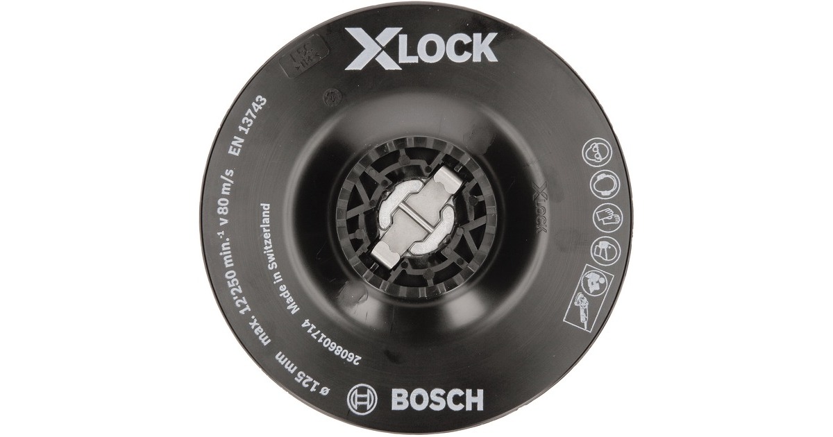 Bosch X-LOCK Stützteller weich, Ø 125mm, Schleifteller