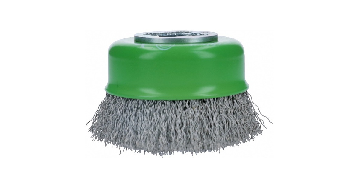Bosch X-LOCK Topfbürste Clean for Inox, Ø 75mm, gewellt(0,3mm Edelstahldraht, für X-LOCK Winkelschleifer)
