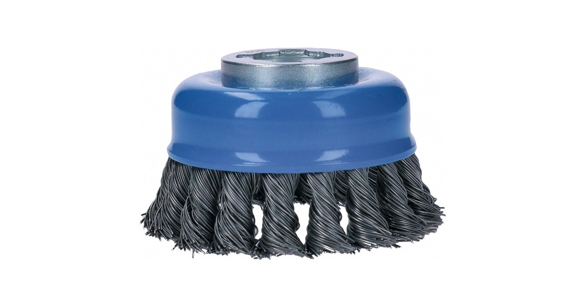 Bosch X-LOCK Topfbürste Heavy for Metal, Ø 75mm, gezopft(0,5mm Stahldraht, für X-LOCK Winkelschleifer)