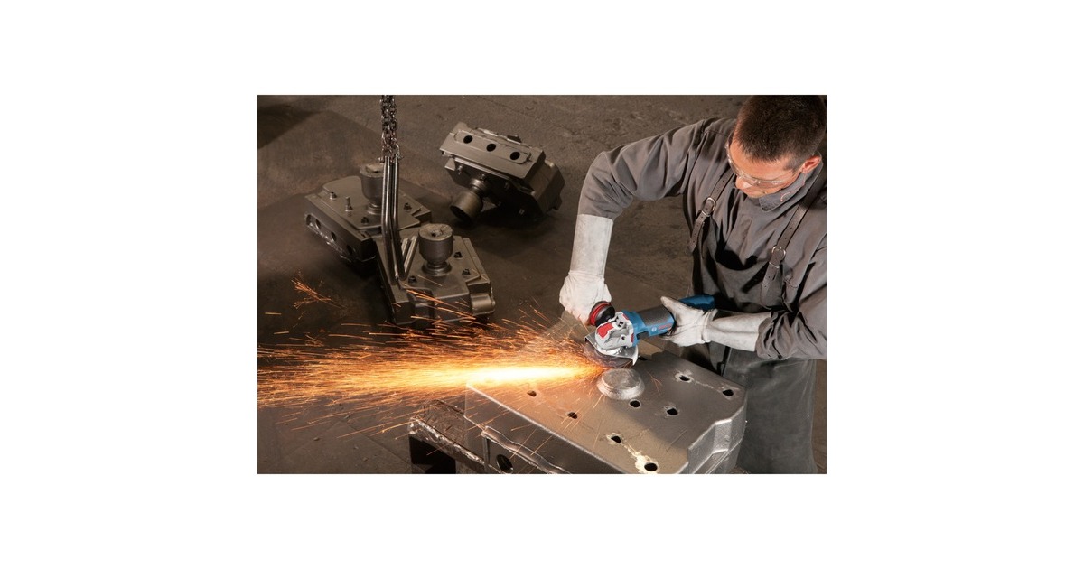 Bosch X-LOCK Winkelschleifer GWX 18V-10 PSC Professional(blau/schwarz, ohne Akku und Ladegerät, Bluetooth Modul, in L-BOXX)