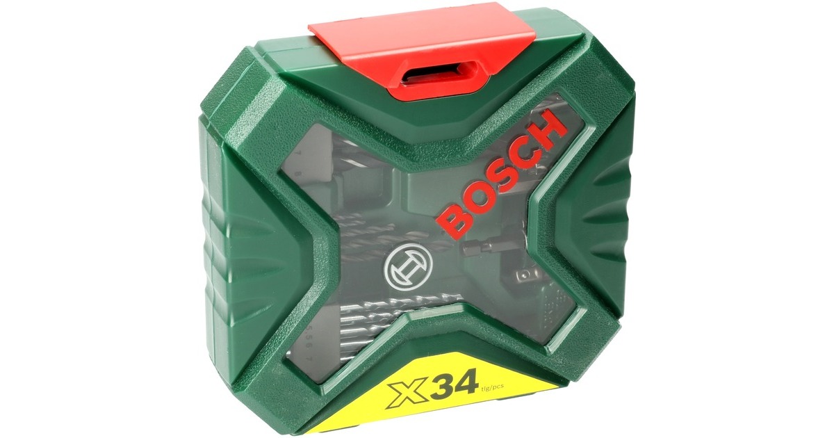 Bosch X-Line Bohrer- und Schrauber-Set, 34-teilig, Bohrer- & Bit-Satz(grün)