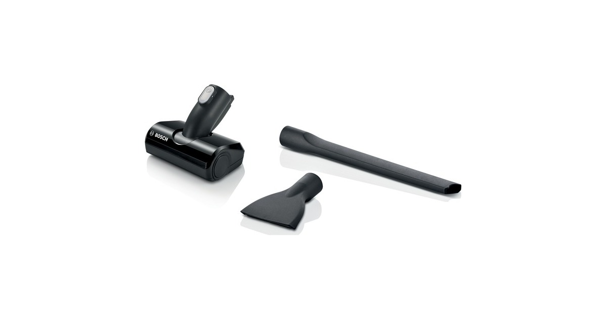 Bosch Zubehör-Kit für Akku-Staubsauger BBS61, BCS61, BSS61, Düse(schwarz, 3-teilig)