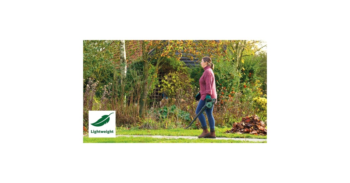 BoschAkku-Laubbläser Universal LeafBlower 18V-130 Solo, 18Volt, Laubgebläse(grün/schwarz, ohne Akku und Ladegerät, POWER FOR ALL ALLIANCE)