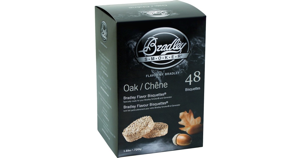 Bradley Eiche Bisquetten, 48 Stück, Räucherholz(für Bradley Smoker)