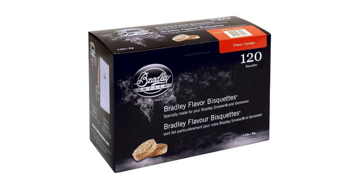 Bradley Kirsche Bisquetten, 120 Stück, Räucherholz(für Bradley Smoker)