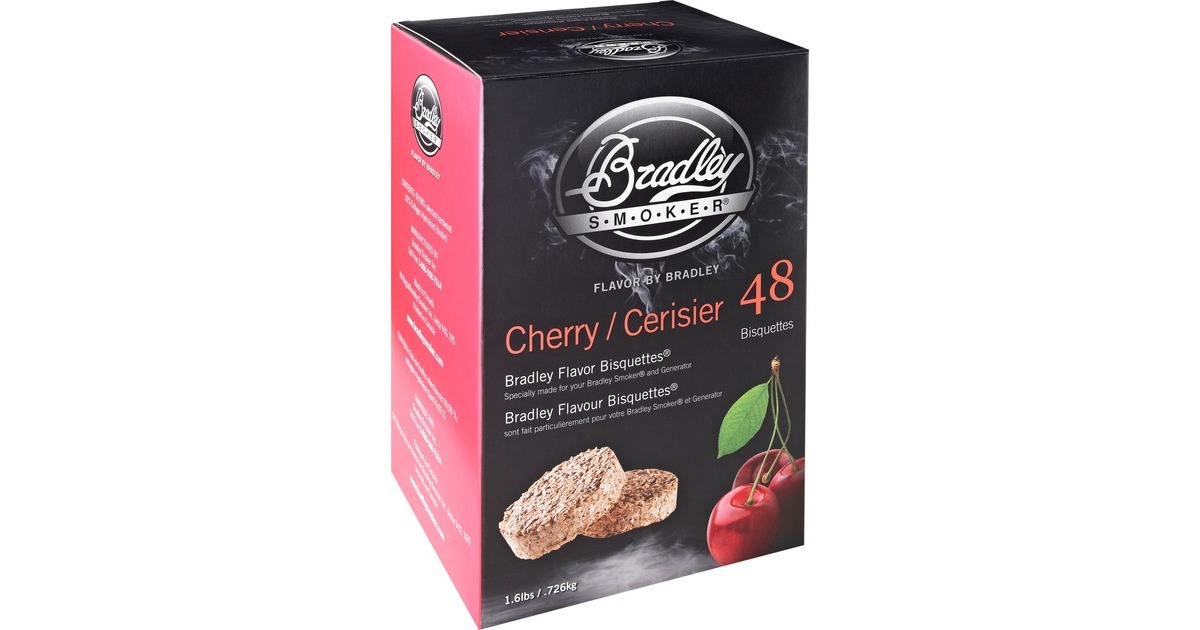 Bradley Kirsche Bisquetten, 48 Stück, Räucherholz(für Bradley Smoker)