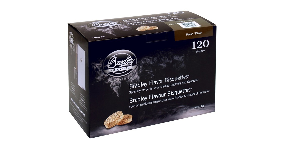 Bradley Pecannuss Bisquetten, 120 Stück, Räucherholz(für Bradley Smoker)