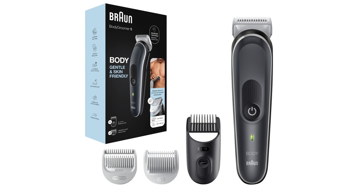 Braun BodyGroomer 5 BG5340, Haarschneider(schwarz/weiß)