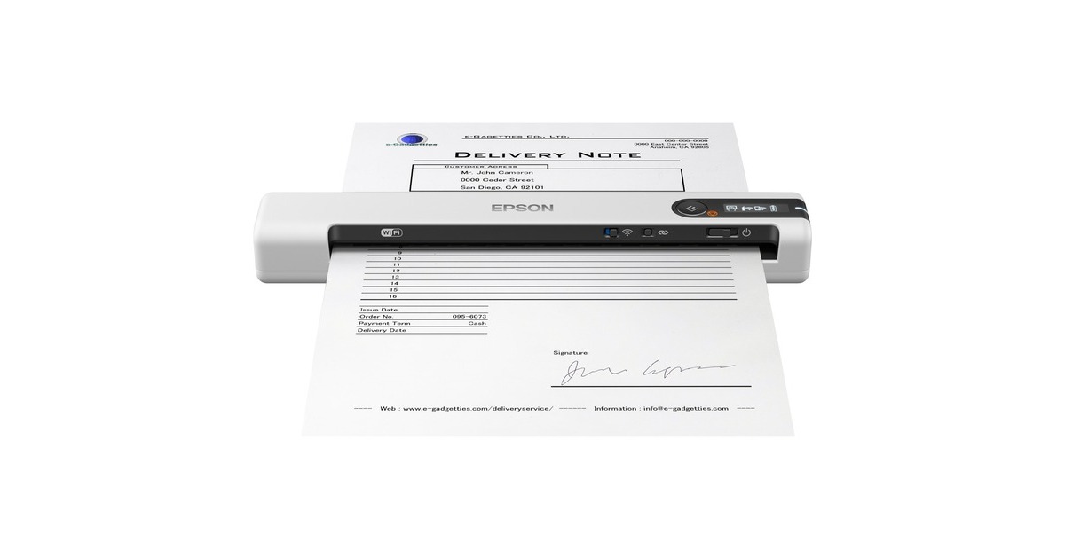 Epson Epson WorkForce DS-80W, Scanner(grau, WLAN, USB)