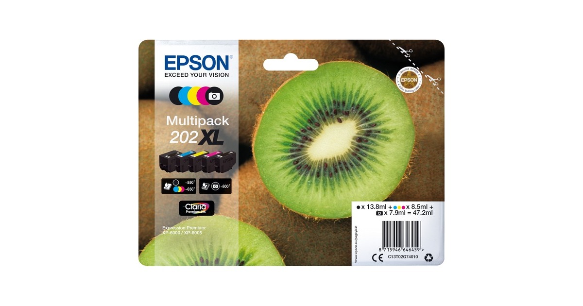 Epson Multipack 202XL (C13T02G74010 ), Tinte